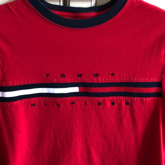 Red Tommy Hilfiger Shirt - Picture 2 of 2